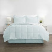 Bedding in a Bag - Aqua, King, 8 Piece