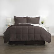 Bedding in a Bag - Chocolate, Queen, 8 Piece