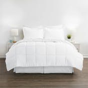 Bedding in a Bag - White, Queen, 8 Piece