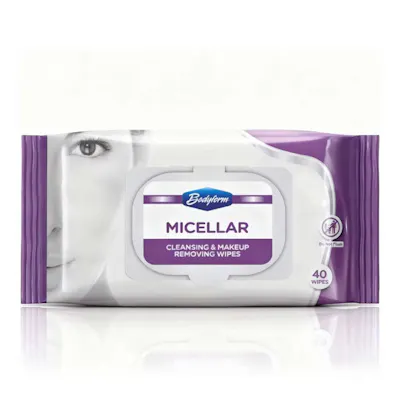 Micellar Cleansing &amp; Makeup Removing Wipes - 40 Count Pack