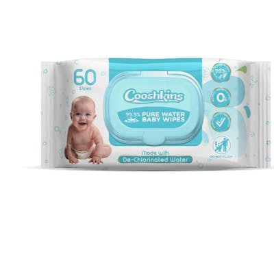 Baby Wipes - Un-Scented, De-Chlorinated Water, 60 Count