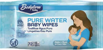 Baby Wipes - 99% Pure Water, 72 Count