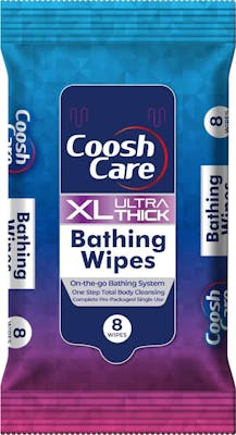 XL Ultra-Thick No-Rinse Bathing Wipes - 8 Count