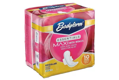Maxi Pads with Wings - Regular, 10 Count