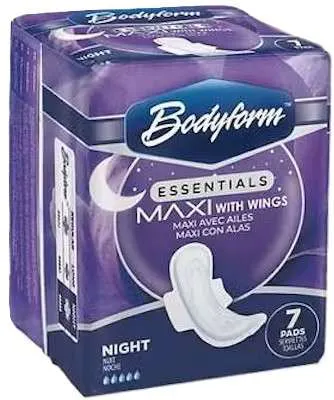 Maxi Pads with Wings - Night, 7 Count