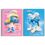 Smurfs Spiral Bound Notebooks - Assorted