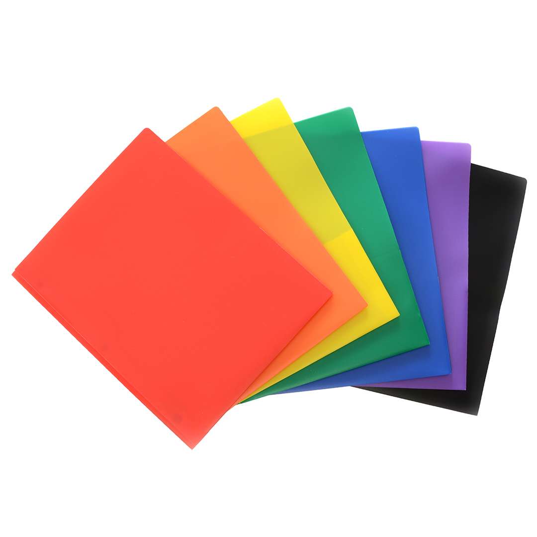 Wholesale 2-Pocket Poly Portfolios, Assorted