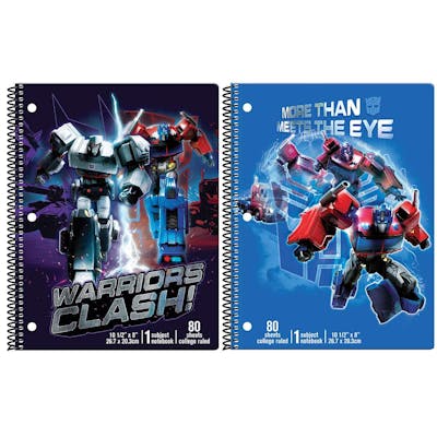 Transformers Spiral Bound Notebooks - Assorted