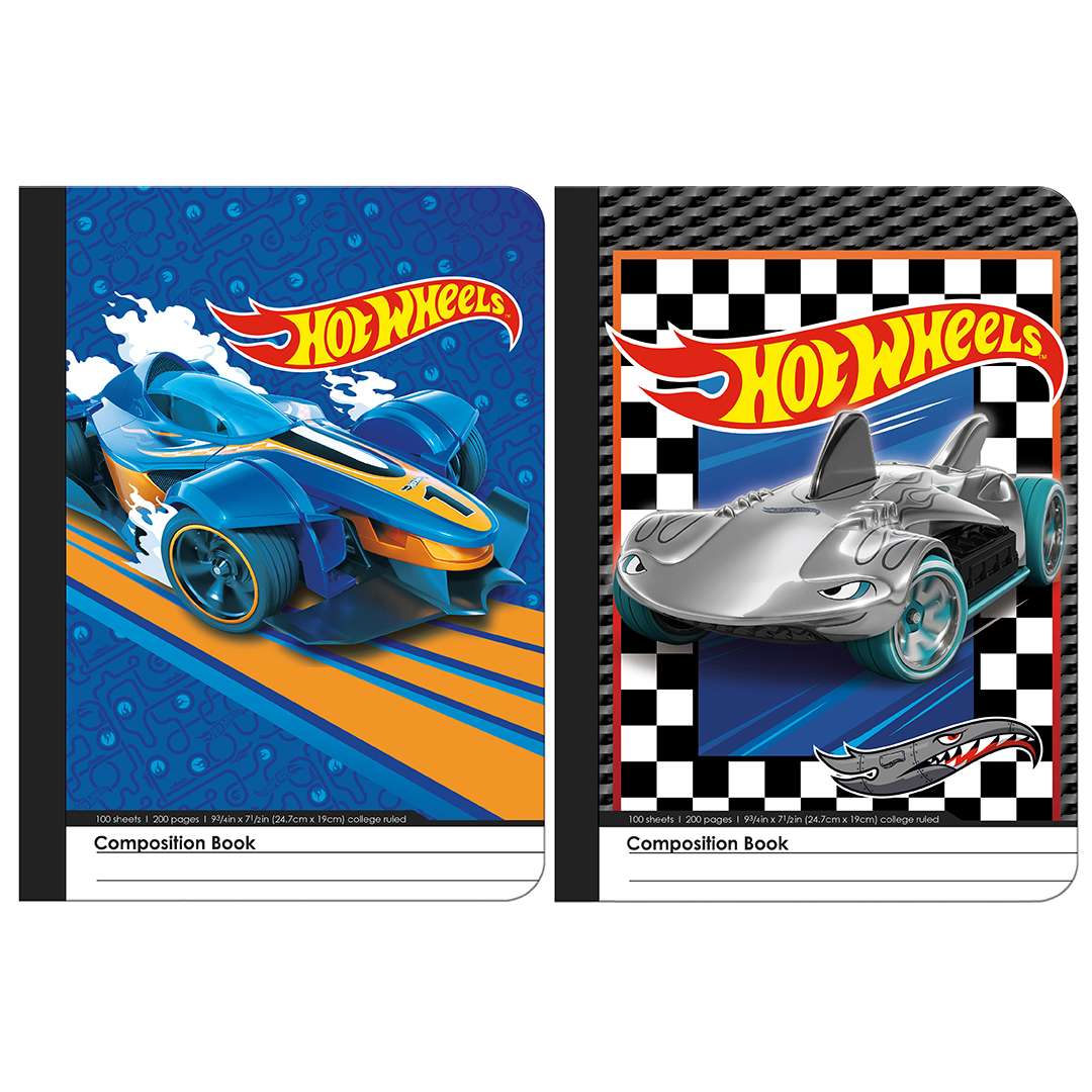 Wholesale Hot Wheels Composition Notebooks Assorted