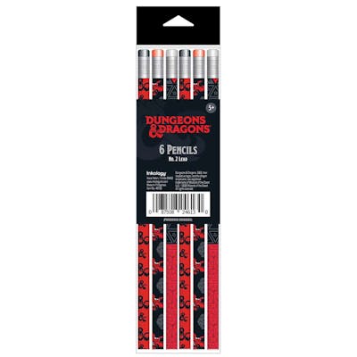 Dungeons &amp; Dragons Pencils - 6 Pack