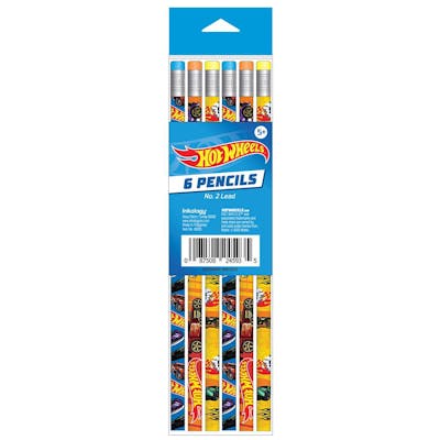 Hot Wheels Pencils - 6 Pack