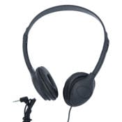 Headphones with Swivel Earpads - Black, Lightweight
