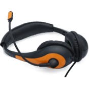 Over Ear Headphones - 3.5mm Plug, Microphone, Orange