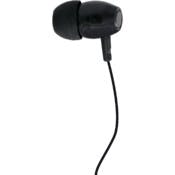 Disposable Mono Earbuds - Silicone, Black, Wired