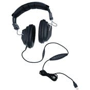 Full Size Studio Headphones - USB Plug, Black