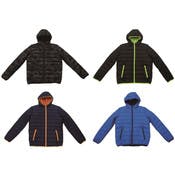 Boys' Puffer Jackets - S-XL, Small Baffle, Assorted Colors