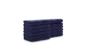 100% Cotton Washcloths - 12 x 12, Navy