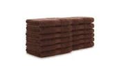 100% Cotton Washcloths - 12x12, Brown