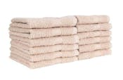 100% Cotton Washcloths -12x12, Beige