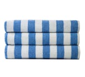 Jewel Cabana Stripe Pool Towels - 35x70, Blue