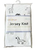 Jersey Knit Cotton Animal Print Crib Sheet