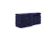 100% Cotton Washcloths - 12 x 12, Navy