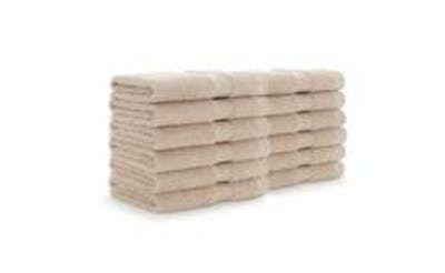 100% Cotton Washcloths -12x12, Beige