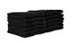 100% Cotton Washcloths - 12 x 12, Black