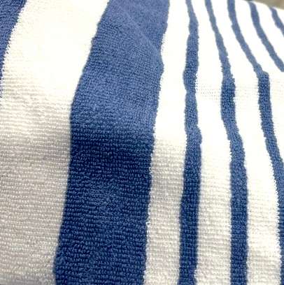 Pool Towels - 30" x 70", Blue Stripes