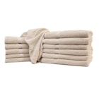 Golden Touch Dobby Border Towels, Beige, 30x70 image number null