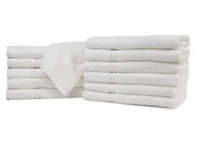 Golden Touch Towels, 30x70, White