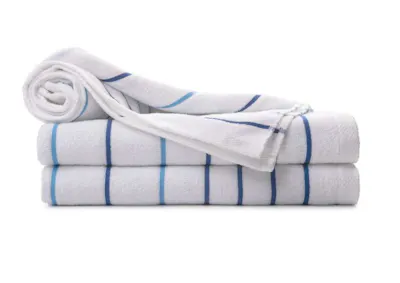 Breeze Multi Stripe Pool Towels - 35x70, Blue