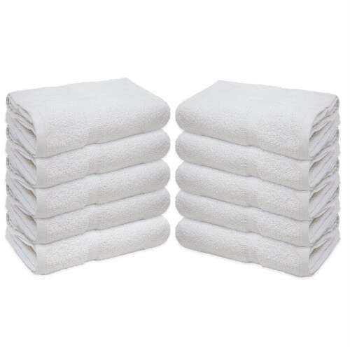 Golden Jewel HW Bath Towels, White, 24"x50"