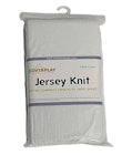 Jersey Knit Cotton White Crib Sheet image number null