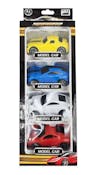 Multicolor Sports Cars, 4 Pack
