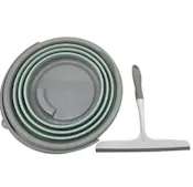 Collapsible Bucket and Squeegee Cleaning Sets