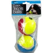 Dog Tennis Ball Set - 2 Pack, Paw-Print Design, 2.75"
