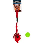 Rope Ball Dog Toys - Assorted, Tennis Ball, 10"