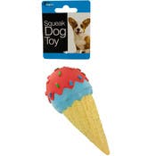 Dog Squeak Toys - Ice Cream Cone, 2 Designs, Assorted, 5.5"