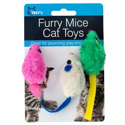 Furry Mice Cat Toys Sets