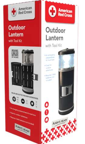 American Red Cross Outdoor Camping Lantern with Tool Kit