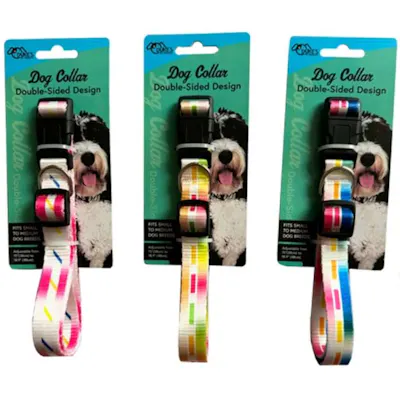 Double-Sided Dog Collar - Assorted Prints