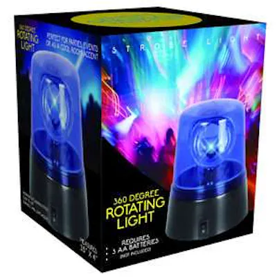 360 Degree Rotating Light - Blue