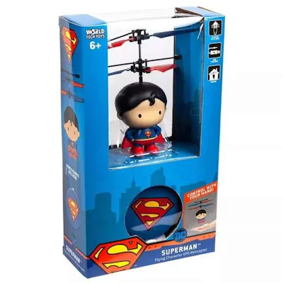 Superman Flying Hand Controlled Helicopter with Remote - 3.5"