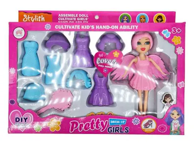 Dress-Up Doll with Accessories, Assorted