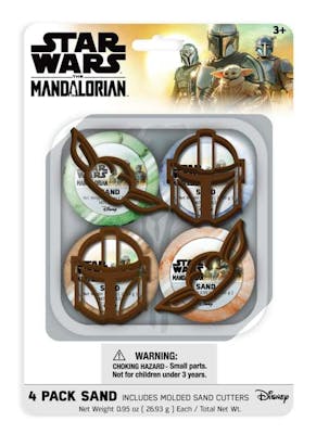 Star Wars The Mandalorian 4 Pack Play Sand Sets