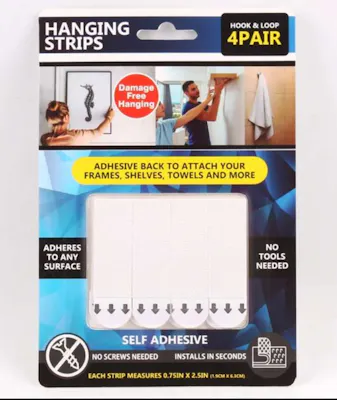 Hook And Loop Hanging Strips