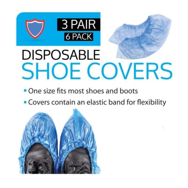 6 Pack Shoe Covers (3 pairs)