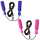 Soft Grip Jump Ropes - Blue, Pink, Weighted Handles, 8' (1 of 2)