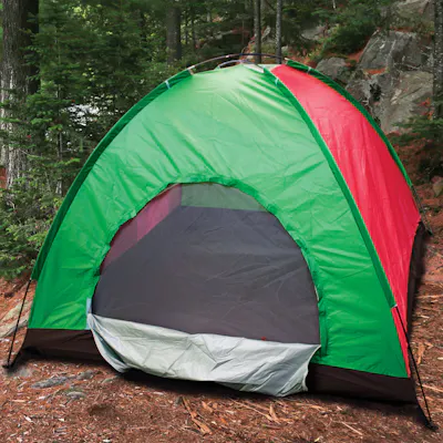 4 Person Camping Tent with Stakes